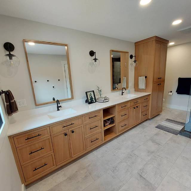 Custom Bathroom Cabinets | DS Woods Custom Cabinets | Decatur, Indiana ...